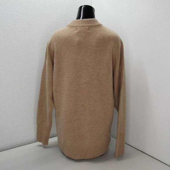 NEW NAADAM Womens Sweater Sand Light Brown Luxe Cashmere Oversized Size S - Picture 5 of 10